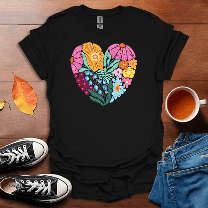 Flowery Heart T-Shirt