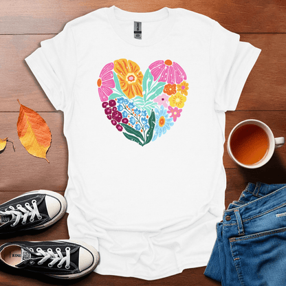 Flowery Heart T-Shirt