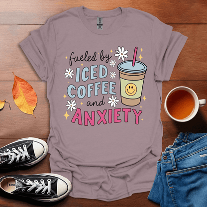 Fuelled by coffee and anxiety T-shirt